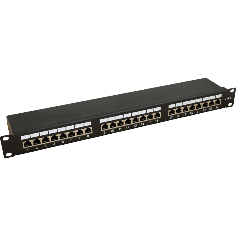 19"Patch panel RP-F24V6 24 portov / Cat6- 1Gb/s - RACK skrine a prí...