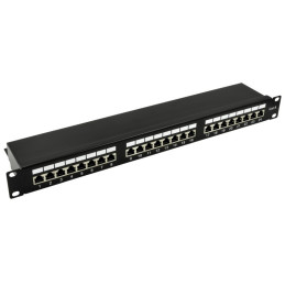 19" Patch panel NRPP-24 x RJ45 CAT6 -1U - RACK skrine a príslušenstvo