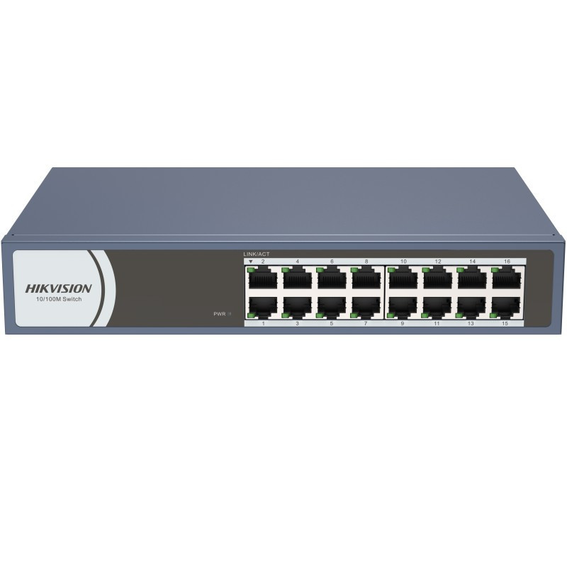 HIKVISION DS-3E0116R-O Switch 16 x10/100Mbps - bez PoE - Sieťové pr...